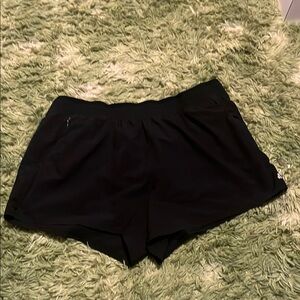 Women's Black Workout Short Shorts